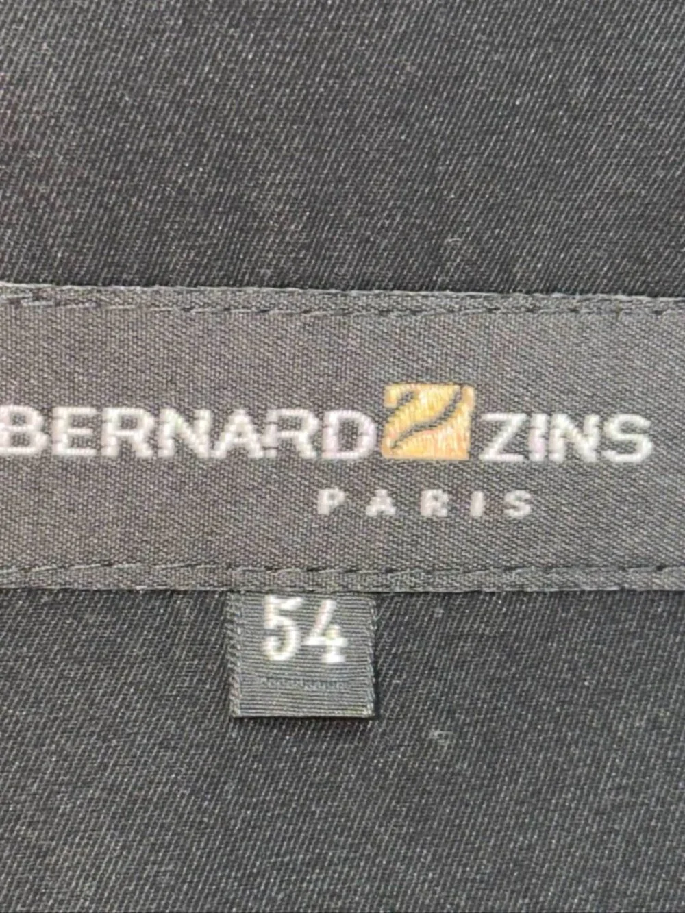 Bernard Zins Black Jacket Size 54
